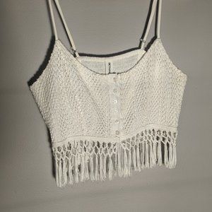 Dainty crocheted crop top
